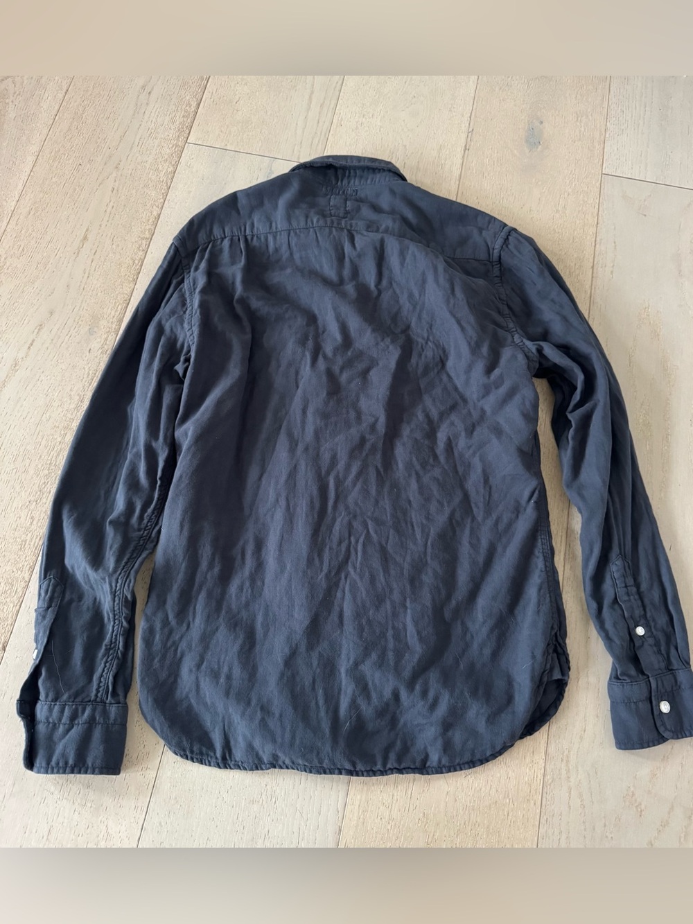 Hiroshi Kato The Ripper Double Gauze Organic Cotton Shirt Ash Black - Picture 4 of 8